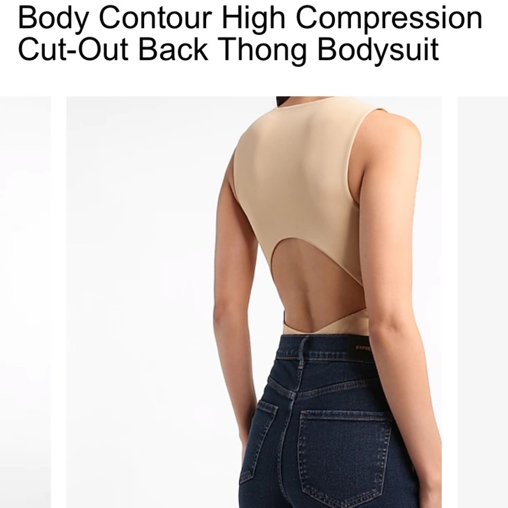 Express compression thong body suit
